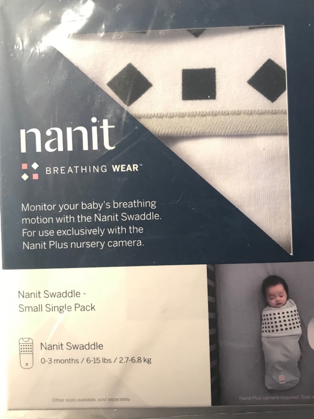 NANIT SWADDLE 0-3 MONTHS NEW IN PACKAGE